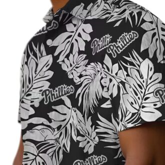 Philadelphia Phillies Monstera Leaf Hawaiian Shirt - Tropical MLB Fan Outfit for Men