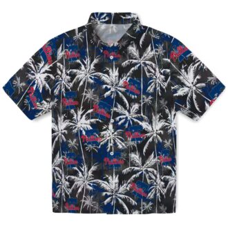 Philadelphia Phillies Palm Print Hawaiian Shirt - MLB Summer Fan Gear