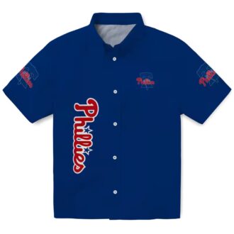 Philadelphia Phillies Stuart Minion Blue Hawaiian Shirt - Aloha Style MLB Fan Shirt