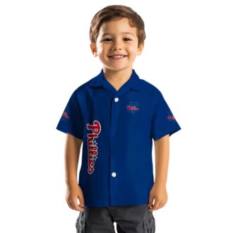 Philadelphia Phillies Stuart Minion Blue Hawaiian Shirt - Aloha Style MLB Fan Shirt