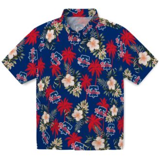 Philadelphia Phillies Summer Vacation Shirt - Blue Palm Tree Floral Hawaiian for MLB Fans