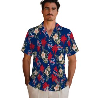 Philadelphia Phillies Summer Vacation Shirt - Blue Palm Tree Floral Hawaiian for MLB Fans