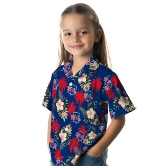 Philadelphia Phillies Summer Vacation Shirt - Blue Palm Tree Floral Hawaiian for MLB Fans