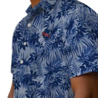 Philadelphia Phillies Tropical Leaf Shirt - Cool Blue Hawaiian Summer Look