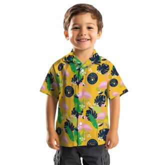 Best Milwaukee Brewers Aloha Hawaiian Shirt - Navy Green Flamingo Summer Button-Up