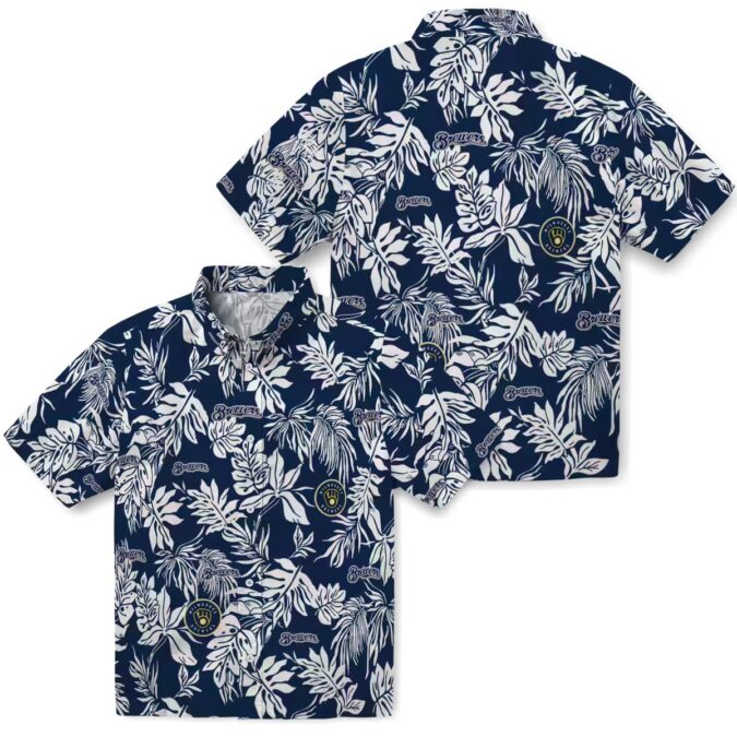 Best Team Milwaukee Brewers Floral Hawaiian Shirt - Trendy Summer Look for Baseball Fans