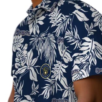 Best Team Milwaukee Brewers Floral Hawaiian Shirt - Trendy Summer Look for Baseball Fans