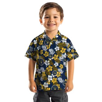 Milwaukee Brewers Floral Hawaiian Shirt for Men - Summer Beach Vacation MLB Style