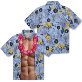 Milwaukee Brewers Hawaiian Shirt for Men - Navy Blue Chest Illusion Summer Aloha Fan Gift