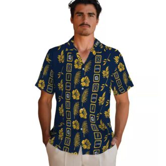 Milwaukee Brewers Navy Floral Hawaiian Shirt - Official MLB Summer Fan Apparel