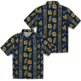 Milwaukee Brewers Navy Floral Hawaiian Shirt - Official MLB Summer Fan Apparel