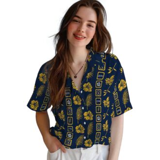 Milwaukee Brewers Navy Floral Hawaiian Shirt - Official MLB Summer Fan Apparel