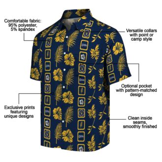 Milwaukee Brewers Navy Floral Hawaiian Shirt - Official MLB Summer Fan Apparel