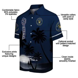 Milwaukee Brewers Tropical Hawaiian Shirt for Men - Sunset Beach Party Style
