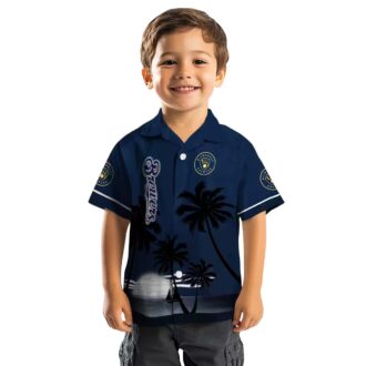 Milwaukee Brewers Tropical Hawaiian Shirt for Men - Sunset Beach Party Style