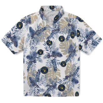 Milwaukee Brewers Tropical Palm Leaf Hawaiian Shirt - Men's Summer Party Look