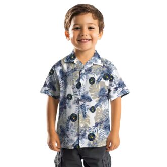Milwaukee Brewers Tropical Palm Leaf Hawaiian Shirt - Men's Summer Party Look