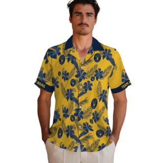 Milwaukee Brewers Yellow Hawaiian Shirt - Tropical Floral Print for Baseball Fans