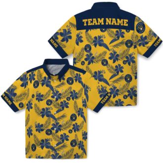 Milwaukee Brewers Yellow Hawaiian Shirt - Tropical Floral Print for Baseball Fans