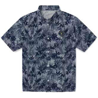 Official Milwaukee Brewers Leaf Pattern Hawaiian Shirt - MLB Navy Blue Gear