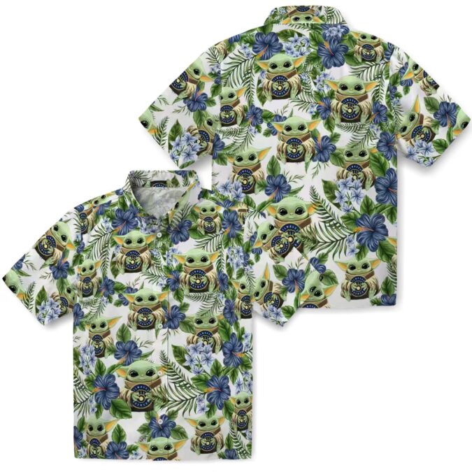 Official Milwaukee Brewers Logo Hawaiian Shirt - Tropical Yoda Green MLB Summer Shirt