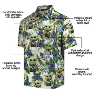 Official Milwaukee Brewers Logo Hawaiian Shirt - Tropical Yoda Green MLB Summer Shirt