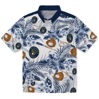 Trendy Brewers Floral Hawaiian Shirt - Custom MLB Baseball Shirt for Vacation