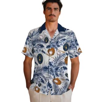 Trendy Brewers Floral Hawaiian Shirt - Custom MLB Baseball Shirt for Vacation