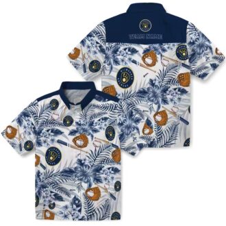 Trendy Brewers Floral Hawaiian Shirt - Custom MLB Baseball Shirt for Vacation