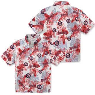 Best Washington Nationals Floral Hawaiian Shirt - Red White Blue Tropical MLB Gift for Men 2025