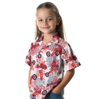 Best Washington Nationals Floral Hawaiian Shirt - Red White Blue Tropical MLB Gift for Men 2025