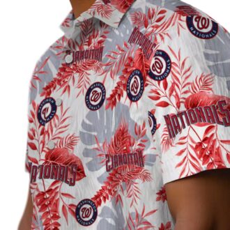 Best Washington Nationals Floral Hawaiian Shirt - Red White Blue Tropical MLB Gift for Men 2025