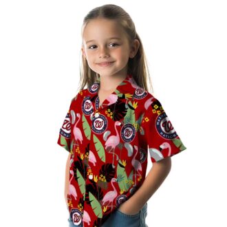 Exclusive Washington Nationals Flamingo Leaves Hawaiian Shirt - MLB Summer Fan Apparel 2025