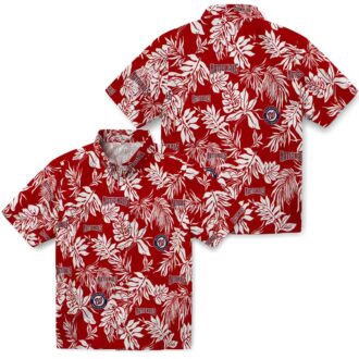 Trending Washington Nationals MLB Hawaiian Shirt - Tropical Red White Leaf Print for Summer Style
