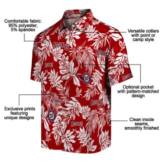 Trending Washington Nationals MLB Hawaiian Shirt - Tropical Red White Leaf Print for Summer Style