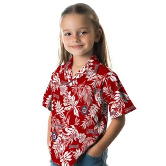 Trending Washington Nationals MLB Hawaiian Shirt - Tropical Red White Leaf Print for Summer Style