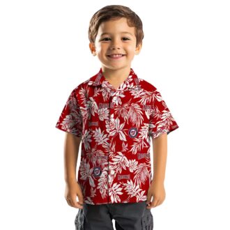Trending Washington Nationals MLB Hawaiian Shirt - Tropical Red White Leaf Print for Summer Style