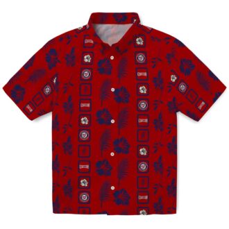 Washington Nationals Framed Floral Hawaiian Shirt - Summer MLB Team Shirt for Baseball Fans