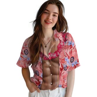 Washington Nationals Red Hawaiian Shirt - MLB Fan Summer Beachwear 2025