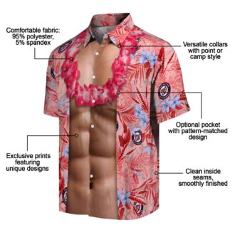 Washington Nationals Red Hawaiian Shirt - MLB Fan Summer Beachwear 2025