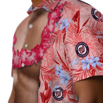 Washington Nationals Red Hawaiian Shirt - MLB Fan Summer Beachwear 2025