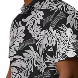 Washington Nationals Tropical Monstera Leaf Hawaiian Shirt - MLB Fans Summer Vacation Shirt