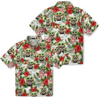Washington Nationals Tropical Shirt with Yoda Green Design - MLB Baseball Fan Hawaiian Shirt