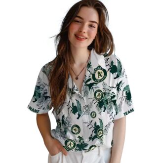 Botanical Oakland Athletics Hawaiian Shirt - Unique MLB Gift for Summer