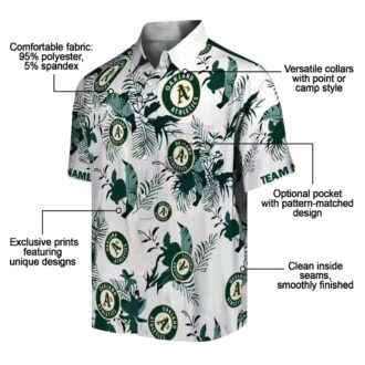 Botanical Oakland Athletics Hawaiian Shirt - Unique MLB Gift for Summer