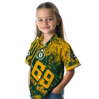 Custom Oakland A’s Star Stripes Hawaiian Shirt - Summer Baseball Outfit for Men