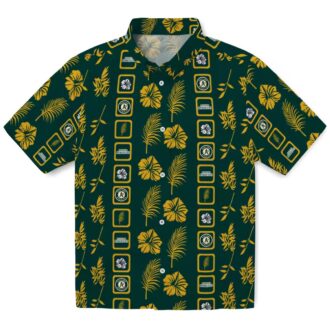 Men’s Oakland Athletics Green Hawaiian Shirt - Floral MLB Fan Gift