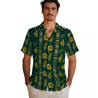 Men’s Oakland Athletics Green Hawaiian Shirt - Floral MLB Fan Gift