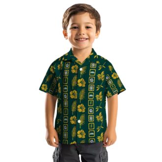 Men’s Oakland Athletics Green Hawaiian Shirt - Floral MLB Fan Gift