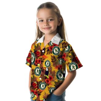 MLB Oakland Athletics Tropical Toucan Shirt - Green & Red Hawaiian Style for Men